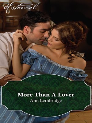 cover image of More Than a Lover